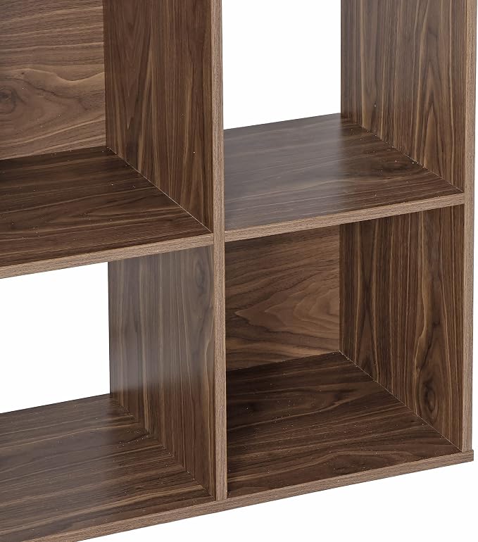 9-Cube Storage Organizer,Wooden Bookshelf Cube Storage,Freestanding Bookcase w/5 Removable Back Panels,Display Shelf Bedroom, Living Room, Home,Office,Study,Natural