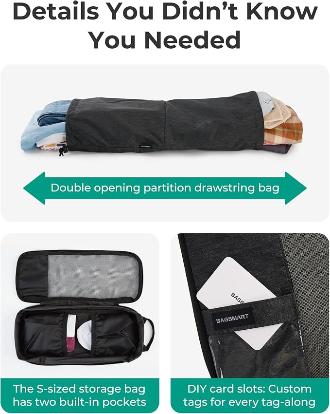 BAGSMART Compression Packing Cubes for Travel Essentials | 14 Set /6 Set /4 Set/2 Set, Lightweight, Durable