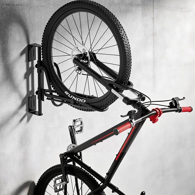 Housolution Swivel Bike Wall Mount for Wheels Sizes up to 29", 1Pack | No Lifting Bike Rack for Garage, Space-Saving Bike Rack Garage, Bike Hanger for Bikes with Max 3.14'' Tire Width