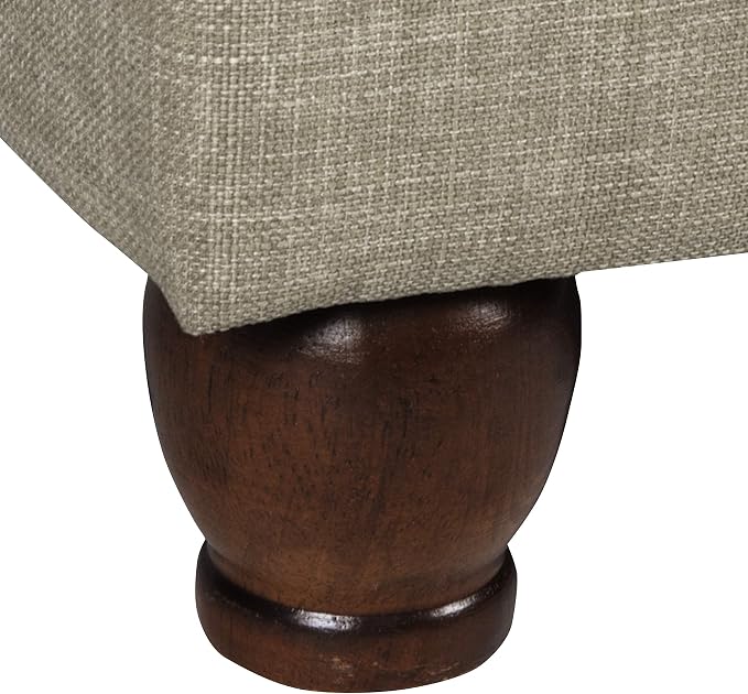 Spatial Order 22" Medium Rectangular Storage Ottoman - Tan