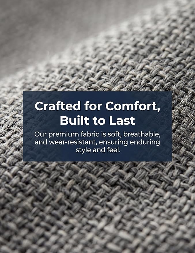 Ottoman with Storage, 28.5 inch Liner Storage Ottoman with Padded Seat, Large Entryway Bench with Solid Wood Frame, Upholstered Sturdy Foot Rest for Living Room, Bedroom, Entryway, Gray
