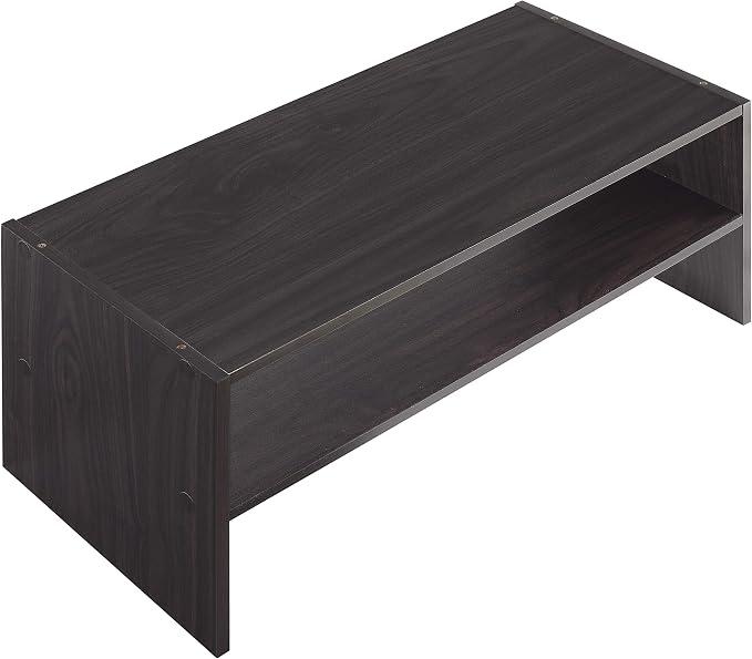 Whitmor Wood Stackable 2-Shelf Shoe Rack, 24 INCH, Espresso
