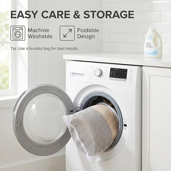JMvicyroam 65L Extra Large Machine Washable Cotton Rope Blanket Basket | Collapsible laundry hamper, Reinforced handles, For blankets, pillows, toys and clothes, Living room and bedroom, Jute&Black