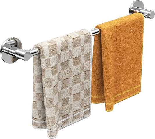 Magnetic Towel Bar, Adjustable Towel Rod with Larger Magnetic Base & Hidden Magnet Design, Non-Slip Magnetic Towel Holder for Refrigerator, Dishwasher, Oven, Washer (Chrome, 1Pack)