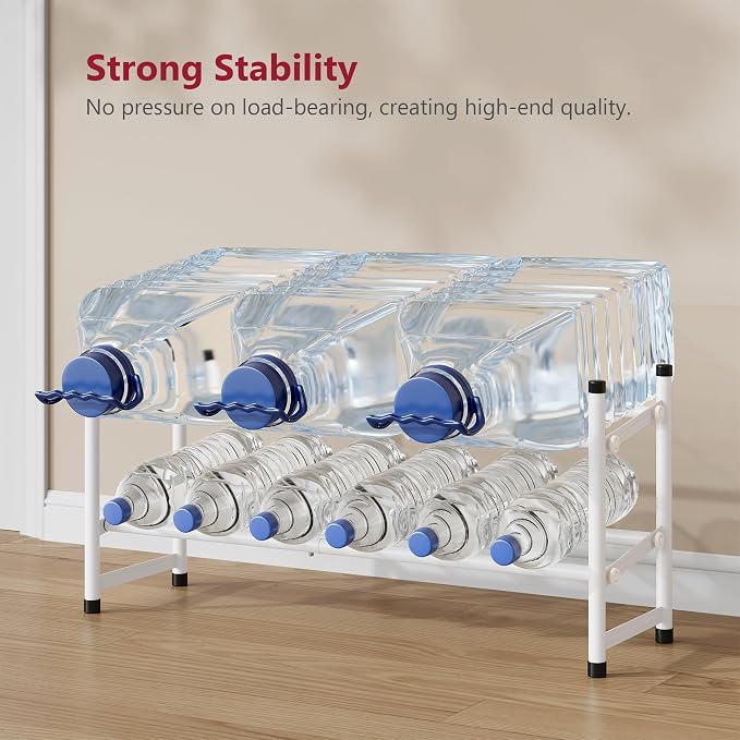 Expandable Shoe Rack for Closet 2 Tier, 28“-41“Stackable, White | Adjustable Shoe Organizer Closet Shoe Rack Floor, Metal Shoe Shelf Storage for Entryway, Closet, Garage, Front Door Entrance