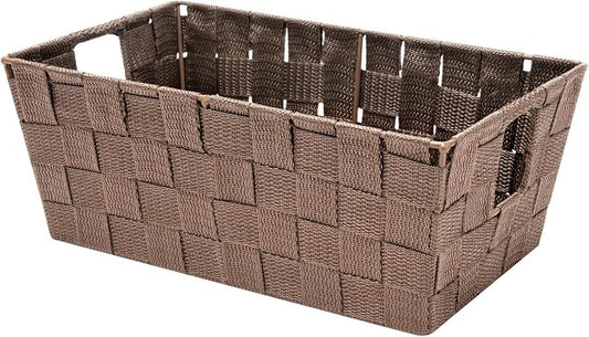 Whitmor 6581-2712-JAVA Woven Strap Small Storage Tote Java