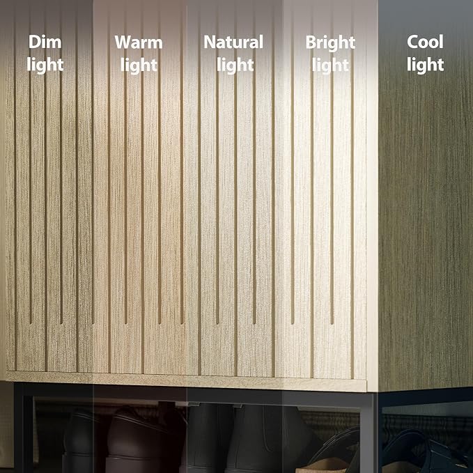 Shoe Cabinet with Metal Legs, Farmhouse Large 5-Tier Shoe Storage Cabinet with Doors, Wooden Shoe Organizer for Entryway, Hallway (2 Door Shoe Cabinet, Oak-Modern)