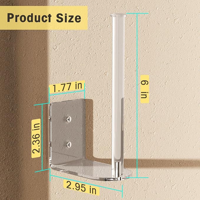 Durmmur Clear Acrylic Hat Organizer, Hat Rack for Wall,Each Holds 15 Hats | 2P Strong Adhesive/Wall Drilled Hat Holder, Transparent Hat Hanger Baseball Cap Organizer for Door,Bedroom,Closet(Clear 6 in)