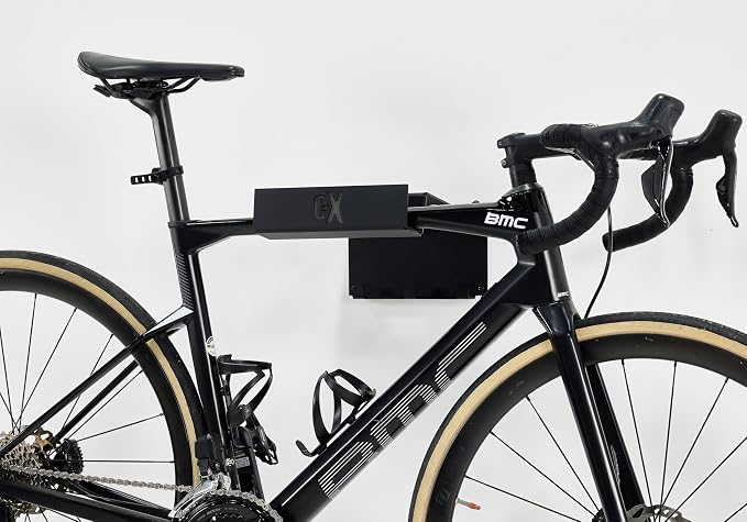 Bike Wall Mount Rack with Gear Hooks – Horizontal Bike Rack shelf- Bicycle Storage Hanger for Garage or Indoor Use - Bike Storage Wall Mount System