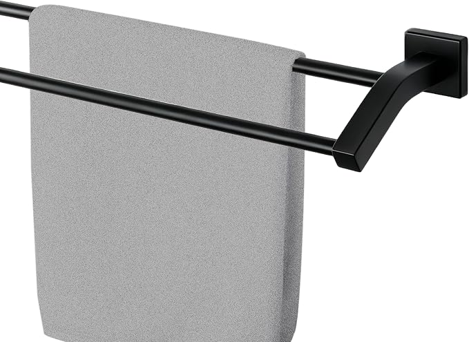 Alise Double Towel Bar,32" Towel Rack for Bathroom Wall Mounted,Matte Black | SUS304 Stainless Steel Bathroom Towel Holder, Quick Drying Towel Hanger Towel Rod, Useable Length 30.8"