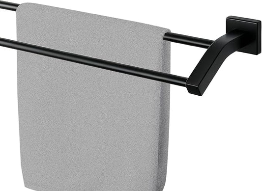 Alise Double Towel Bar,32" Towel Rack for Bathroom Wall Mounted,Matte Black | SUS304 Stainless Steel Bathroom Towel Holder, Quick Drying Towel Hanger Towel Rod, Useable Length 30.8"