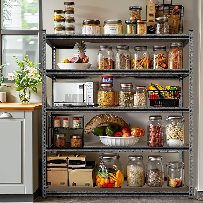 WORKPRO 5-Tier Adjustable Metal Shelving, 36”Wx18”Dx72”H,4000LBS Capacity