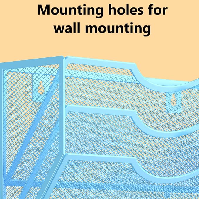 Kuntine.B Wall File Organizer Office Hanging Magazine Holder Wall File Organizer for Office Home