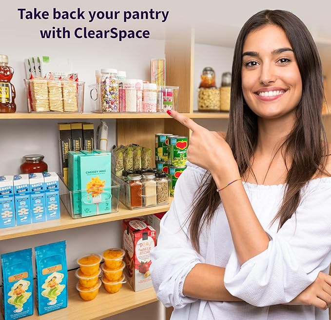 Pantry Organizers and Storage, Cabinet Organizer Kitchen Organizers and Storage - Fridge Organizer, Drawer Organizer & Snack Organizer - Refrigerator Organizers and Storage, Cupboard Shelf Organizer