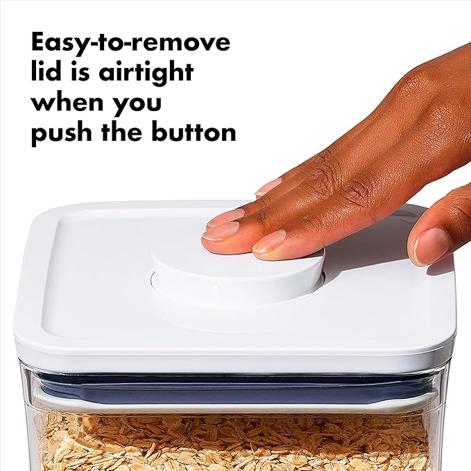 OXO Good Grips Storage Container Airtight | Stackable | For Pantry Organization | Dishwasher Safe | 5 Piece Set, Pack of 2