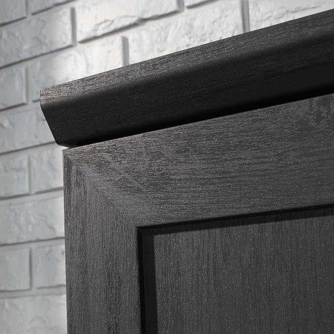Sauder HomePlus Kitchen Pantry Storage Cabinet Slim Single Door with Adjustable Shelves, Living Room Storage Cabinet, in Raven Oak