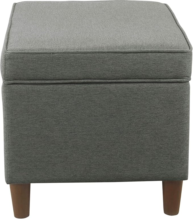 Spatial Order 24" Dinah Collection Storage Ottoman - Cool Light Gray
