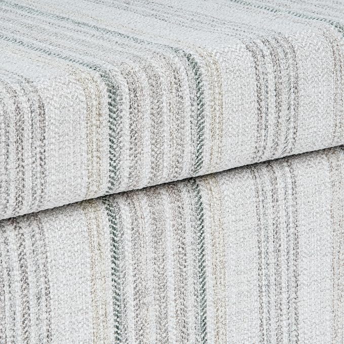HomePop Malmo 36" Storage Bench - Gray Striped Pattern