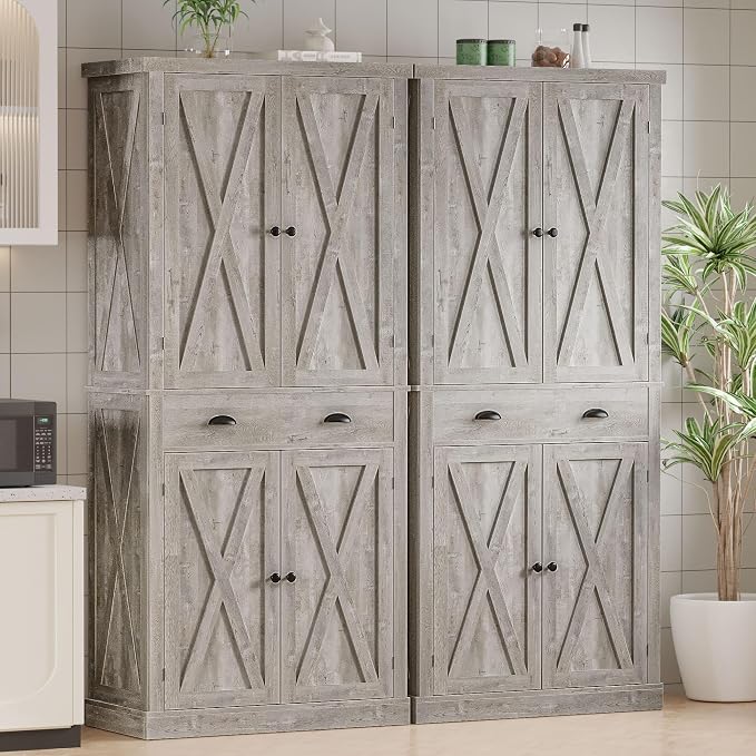 IRONCK Storage Cabinet with Drawers and Doors for Living Room and Entryway | Open Shelves, Adjustable shelves, Organized essentials