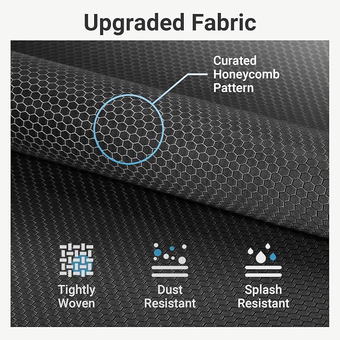 VIPEK R4C Portable Closet Rolling Clothes Rack with Wheels & Zippered Cover | Black Upgraded Fabric Cover, Lockable Wheels, 4 Adjustable Shelves, 2 Hanging Rods, Metal Porable Garment Rack for Bedroom