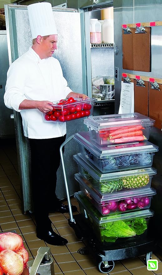 Rubbermaid Commercial Products Food Storage Box, 5 Gallon Capacity, White, for Restaurant/Kitchen/Cafeteria