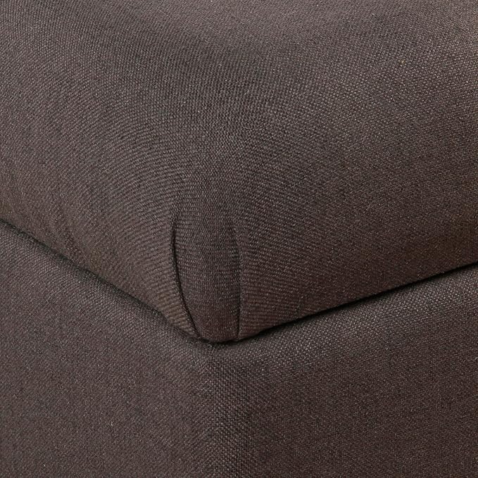 HomePop Ainsley 40" Storage Ottoman Bench - Charcoal Gray