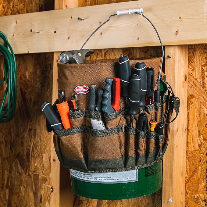Bucket Boss The Bucketeer Bucket Tool Organizer in Brown, 10030 (Pack of 6)
