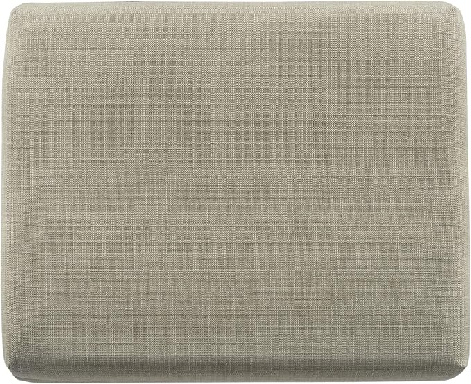 Spatial Order 22" Medium Rectangular Storage Ottoman - Tan