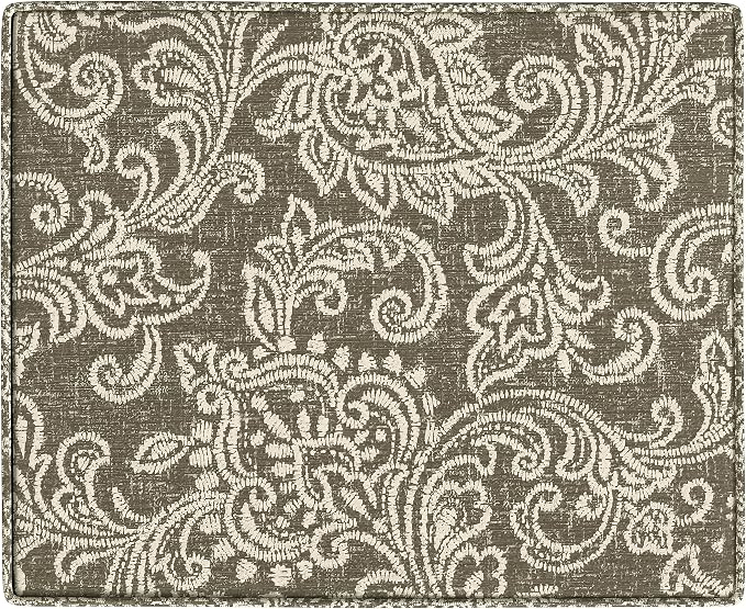 Spatial Order 22" Dinah Collection Storage Ottoman - Brown Jacobean Print