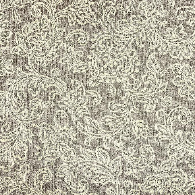Spatial Order 22" Dinah Collection Storage Ottoman - Brown Jacobean Print
